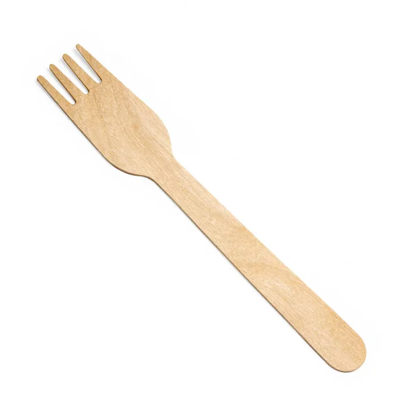 Wooden   fork isolated — Stock Photo, Image