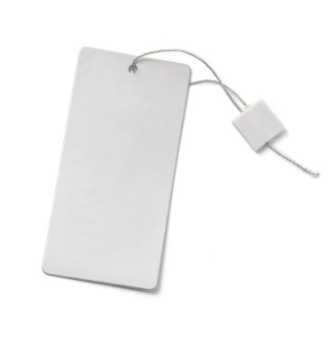 boş etiket dize ile bağlı. fiyat etiketi,