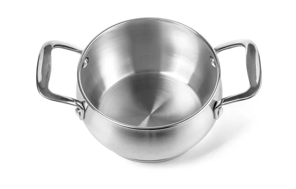 Stainless steel cooking pot — Stock Photo, Image