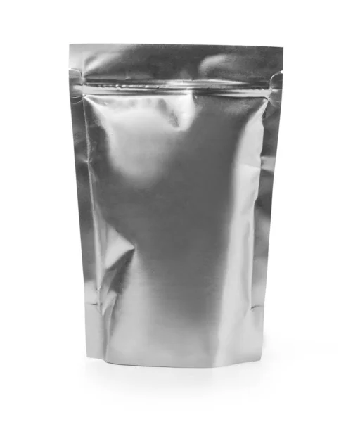 Comida en blanco Stand Up Bolsa flexible Snack Sachet Bag —  Fotos de Stock