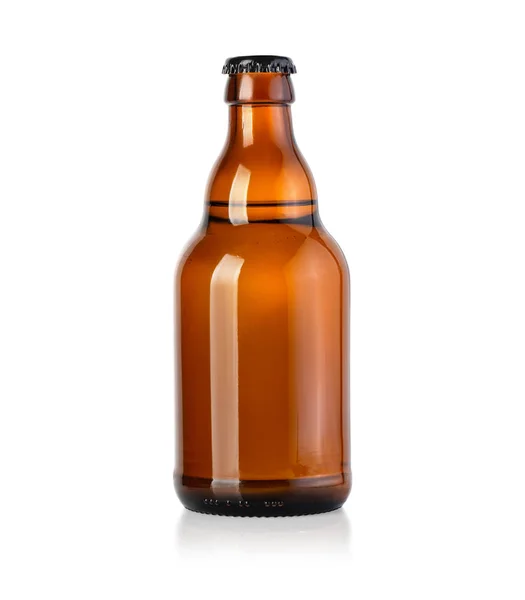 Bier bruine glazen fles — Stockfoto