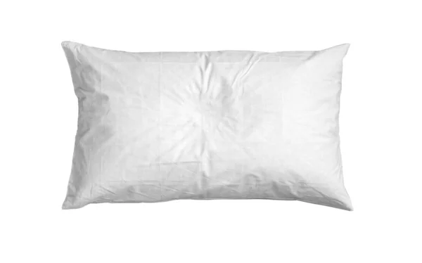 Primer plano de una almohada blanca — Foto de Stock