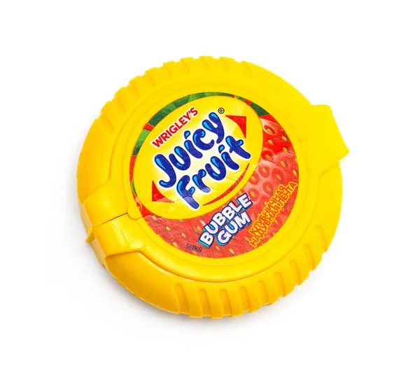 Кишинев Молдова Августа 2018 Года Жевательная Резинка Wrigley Juicy Fruit — стоковое фото