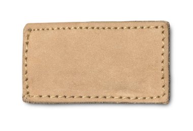 Beyaz Kırpma yoluyla izole boş jeans etiket