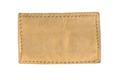 Beyaz Kırpma yoluyla izole boş jeans etiket