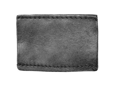 Beyaz arka plan üzerinde izole boş jeans etiket