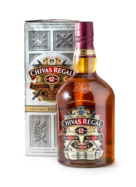 Anapa Ryssland Augusti 2018 Flaska Med Blandad Whisky Chivas Regal — Stockfoto