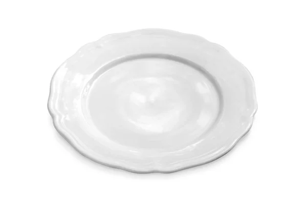 Белая Плита Изолированная Белом — стоковое фото
