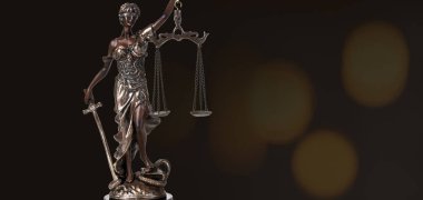 Bronz Themis heykeli - Adaletin sembolü 