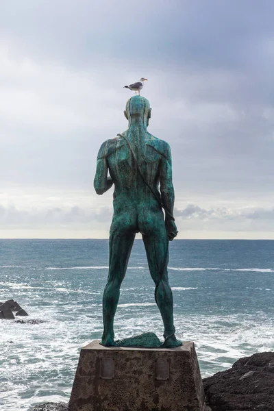 Das Dorf Paul Mar Auf Der Insel Madeira Die Statue — Stockfoto