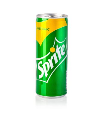 Chishinau, Moldova - 26 Nisan 2020: Sprite beyaz arka planda olabilir.