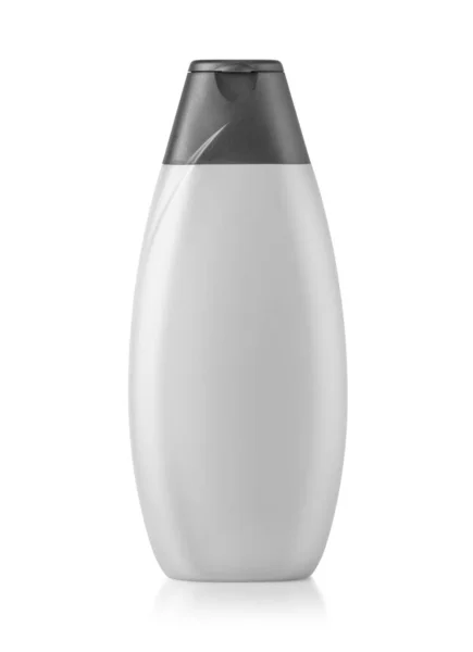 Garrafa Xampu Plástico Com Tampa Flip Top Modelo Mockup Para — Fotografia de Stock