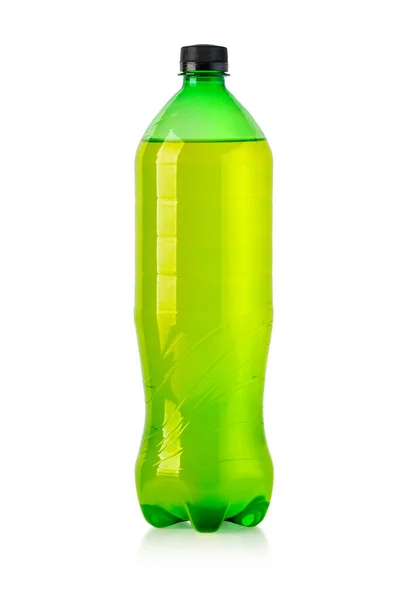 Kunststof Fles Drinkwater Geïsoleerd Wit Met Knippad — Stockfoto
