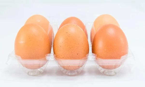 Raw chicken eggs — Stock Photo, Image