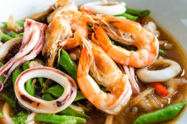 kızarmış karides stir