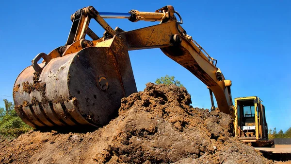 Equipamento de Construção de Escavação — Fotografia de Stock