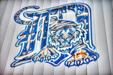 Detroits eski Tiger Stadyumu yıkım Hdr yürürlükte