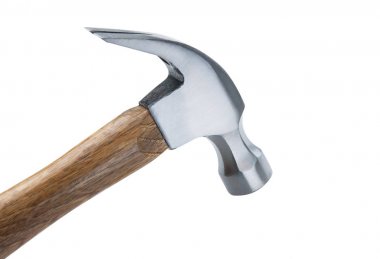 Beyaz ahşap sapı pençe çekiç