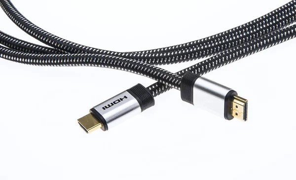 HDMI кабель для дополнительных электронных устройств — стоковое фото