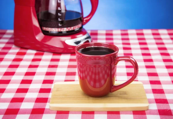 Xícara fresca de café quente — Fotografia de Stock