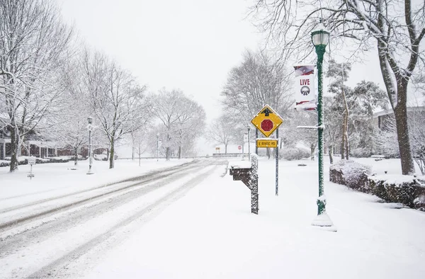 Winter besturen van veiligheid — Stockfoto