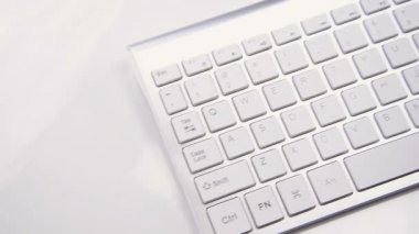 Modern klavye ve fare bilgisayar yakın çekim için