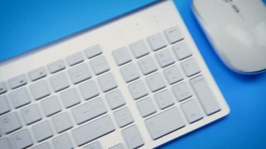 Modern klavye ve fare bilgisayar yakın çekim için