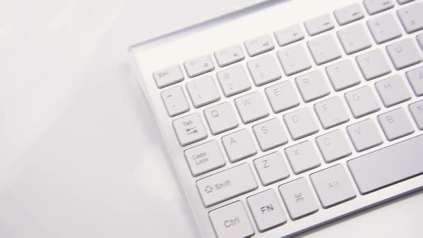 Современная Клавиатура Мышь Компьютера — стоковое видео