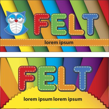 Ambalaj şablon hissettim tablosu için