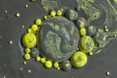 Renkli akrilik kabarcıklar. Soyut mürekkep tasarımı şablonu karışık doku arkaplanı. Sıvı renk arka planı. Duvar kağıdı deseni. Yağ posteri. Tasarım şablonu. Akışkan sanat. siyah