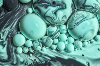 Renkli akrilik kabarcıklar. Soyut mürekkep tasarımı şablonu karışık doku arkaplanı. Sıvı renk arka planı. Duvar kağıdı deseni. Yağ posteri. Tasarım şablonu. Akışkan sanat. siyah