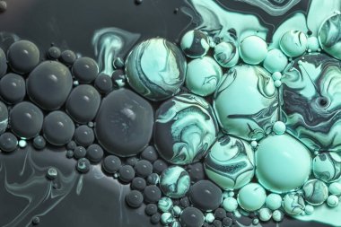 Renkli akrilik kabarcıklar. Soyut mürekkep tasarımı şablonu karışık doku arkaplanı. Sıvı renk arka planı. Duvar kağıdı deseni. Yağ posteri. Tasarım şablonu. Akışkan sanat. siyah