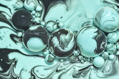 Renkli akrilik kabarcıklar. Soyut mürekkep tasarımı şablonu karışık doku arkaplanı. Sıvı renk arka planı. Duvar kağıdı deseni. Yağ posteri. Tasarım şablonu. Akışkan sanat. siyah