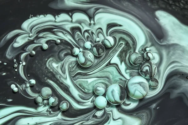 Bunte Acrylblasen Abstrakte Tinte Design Vorlage Gemischte Textur Hintergrund Flüssiger — Stockfoto