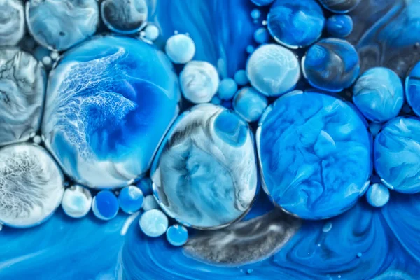 Цветные Акриловые Пузырьки Абстрактный Дизайн Чернил Шаблон Смешанной Текстуры Фона — стоковое фото