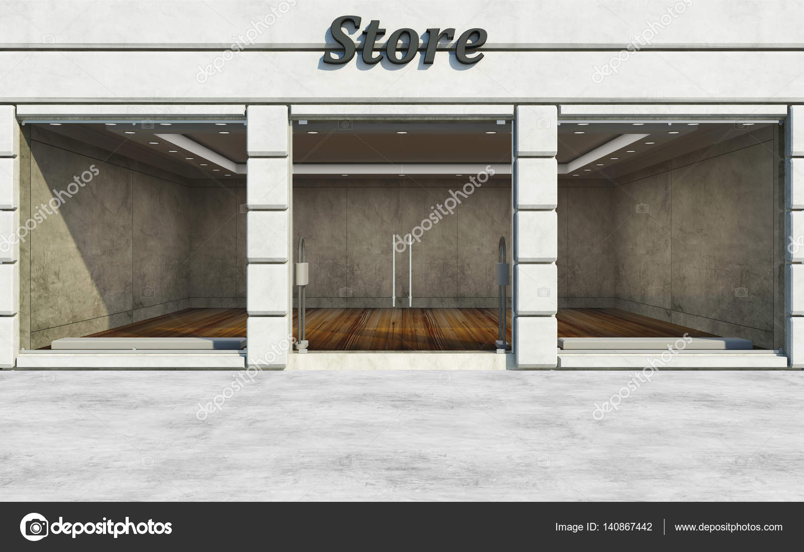 Empty Store Front Stock Photo by ©ras-slava 140867442
