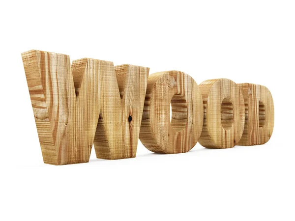 Bruin houten teken — Stockfoto