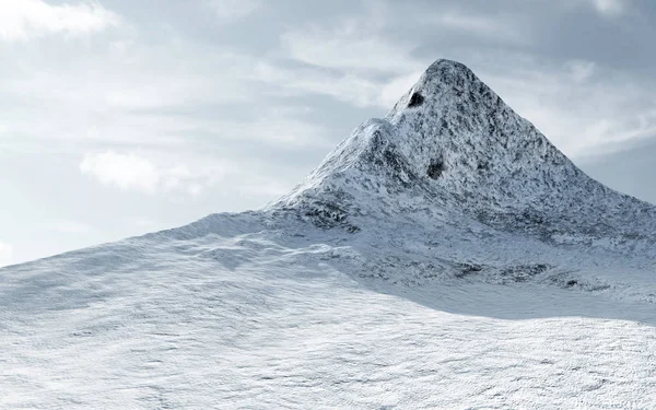 白雪覆盖的山顶 — 图库照片