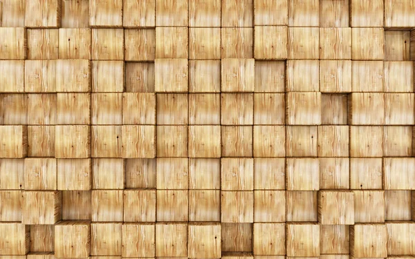 Brown wooden cubes — Stock Photo, Image