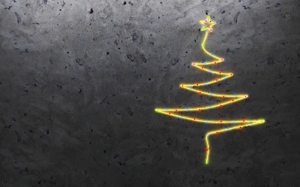 輝くクリスマス ツリー — ストック写真