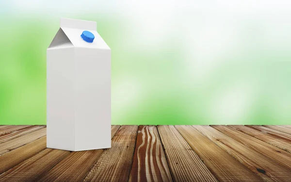 Beyaz süt paketi — Stok fotoğraf