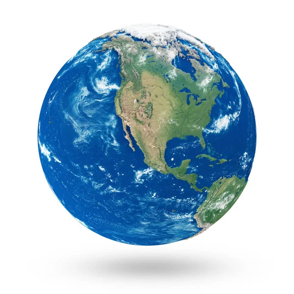 Nordamerika auf dem Planeten Erde — Stockfoto
