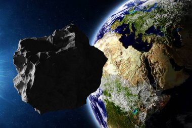 Rising Sun ve asteroit dünya gezegen 