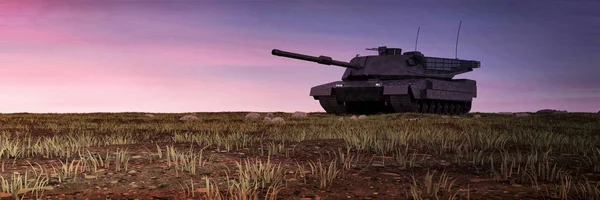 Тяжелый военный танк — стоковое фото