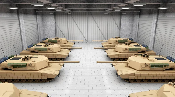 Wojskowe czołgi ciężkie — Zdjęcie stockowe