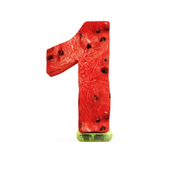 Watermelon Number 1 — Stock Photo, Image