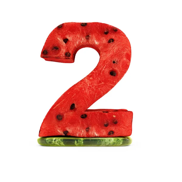 Watermelon Number 2 — Stock Photo, Image