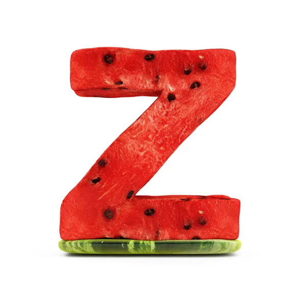 Vattenmelon alfabetet Letter Z — Stockfoto