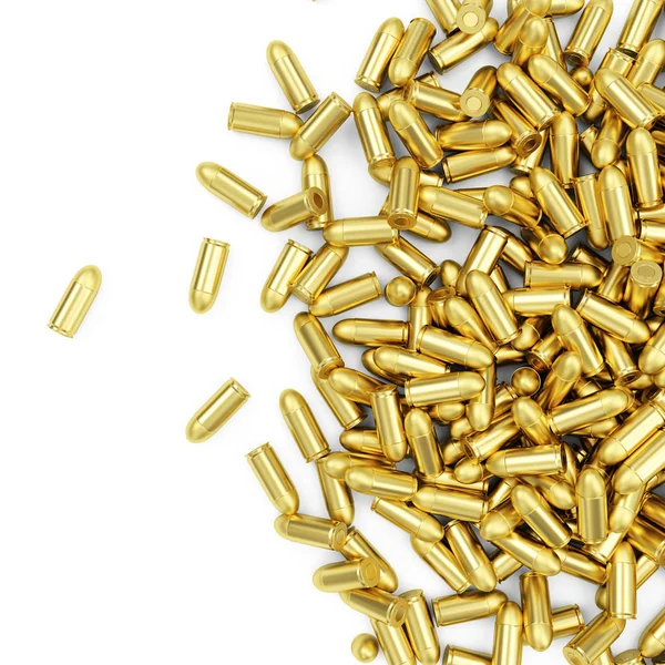 Set of golden bullets — Stock Photo, Image