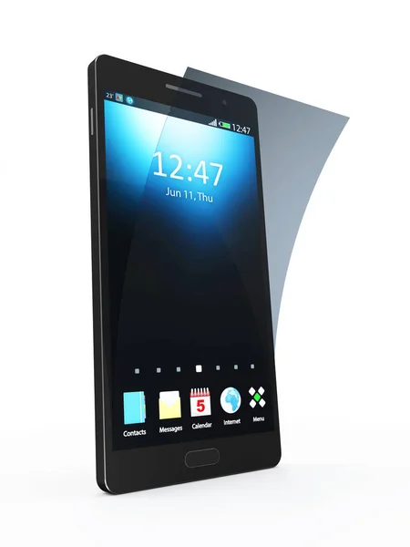 Modern BlackSmart Phone — Stock Photo, Image